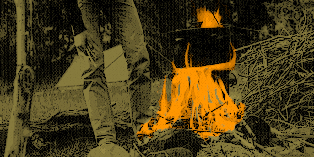 Photograph of campfire
