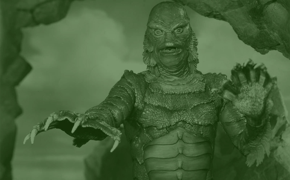 Creature from the black lagoon, green overlay