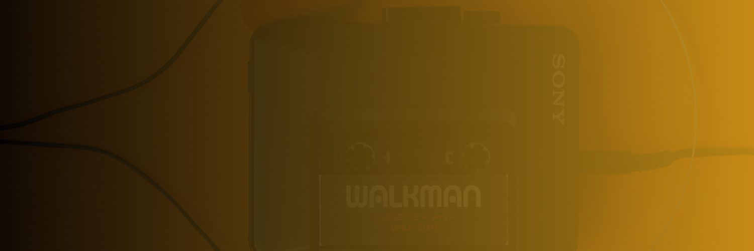 Walkman with gradient background